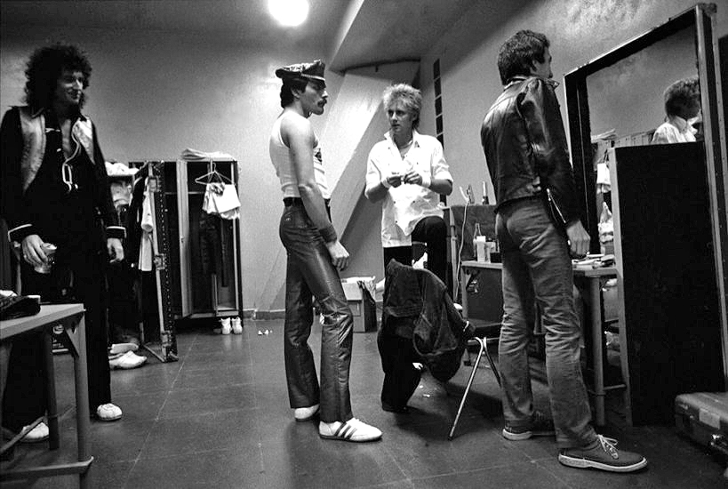 Queen. Backstage in Sao Paulo, 1980.